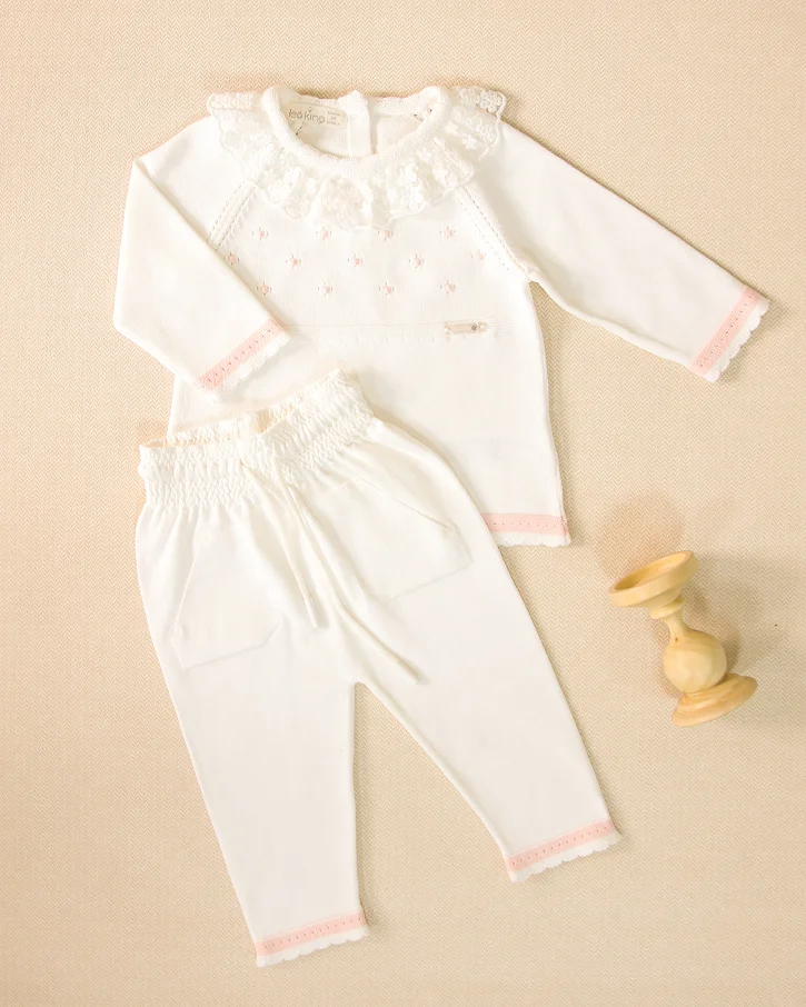 Blossom Lace Polo Set