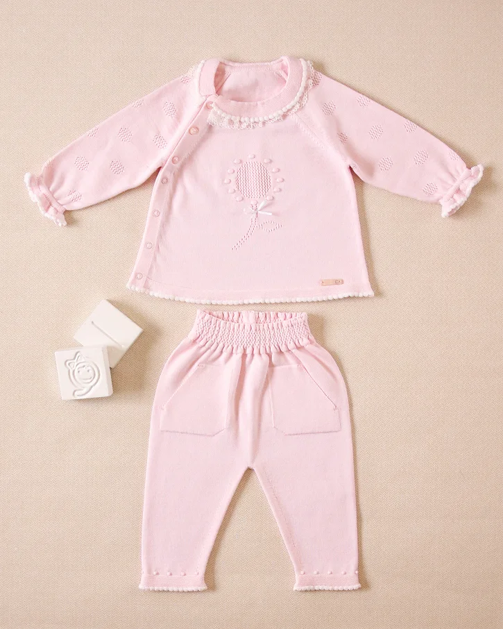 Blush Balloon Knit Set