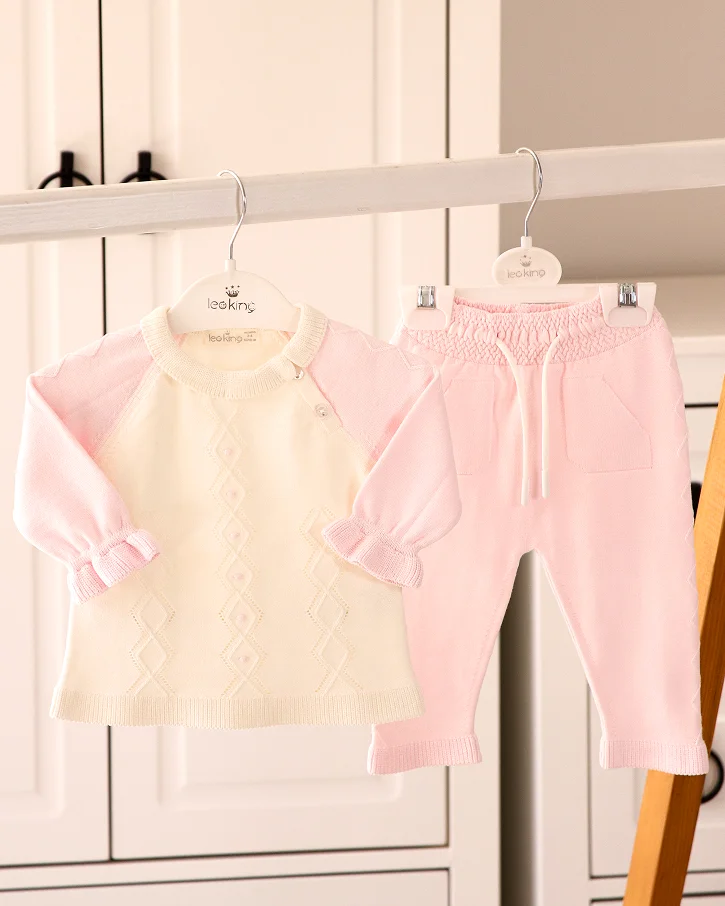 Blush & Cream Knit Set