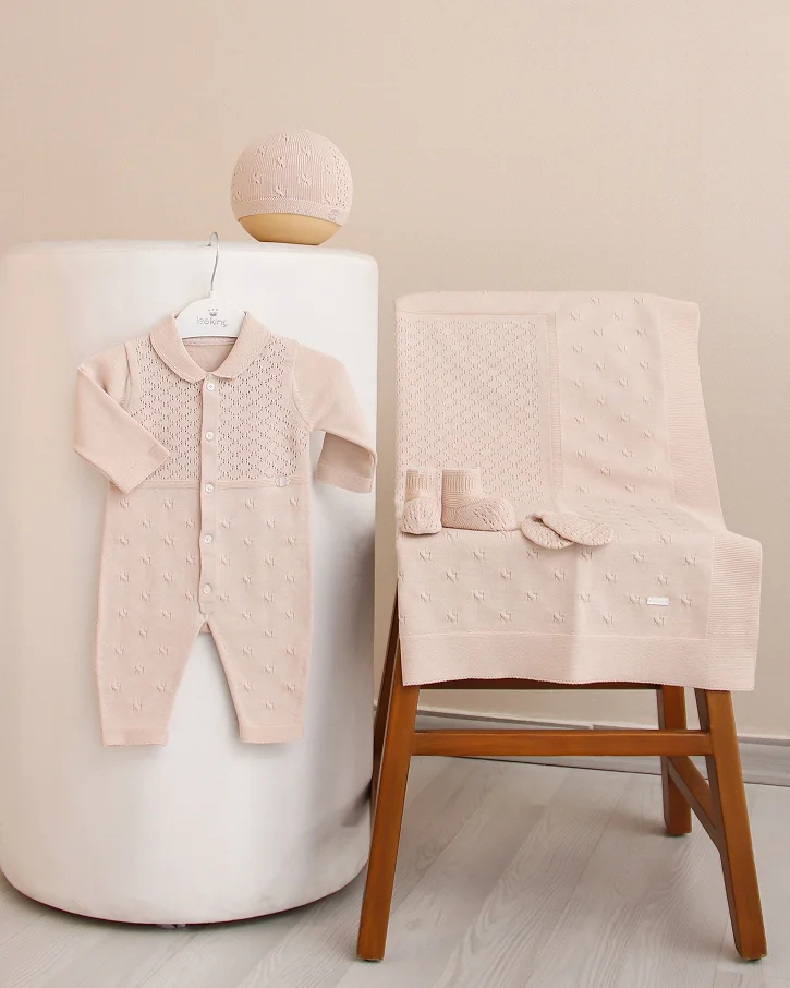 Blush Pointelle Layette Set