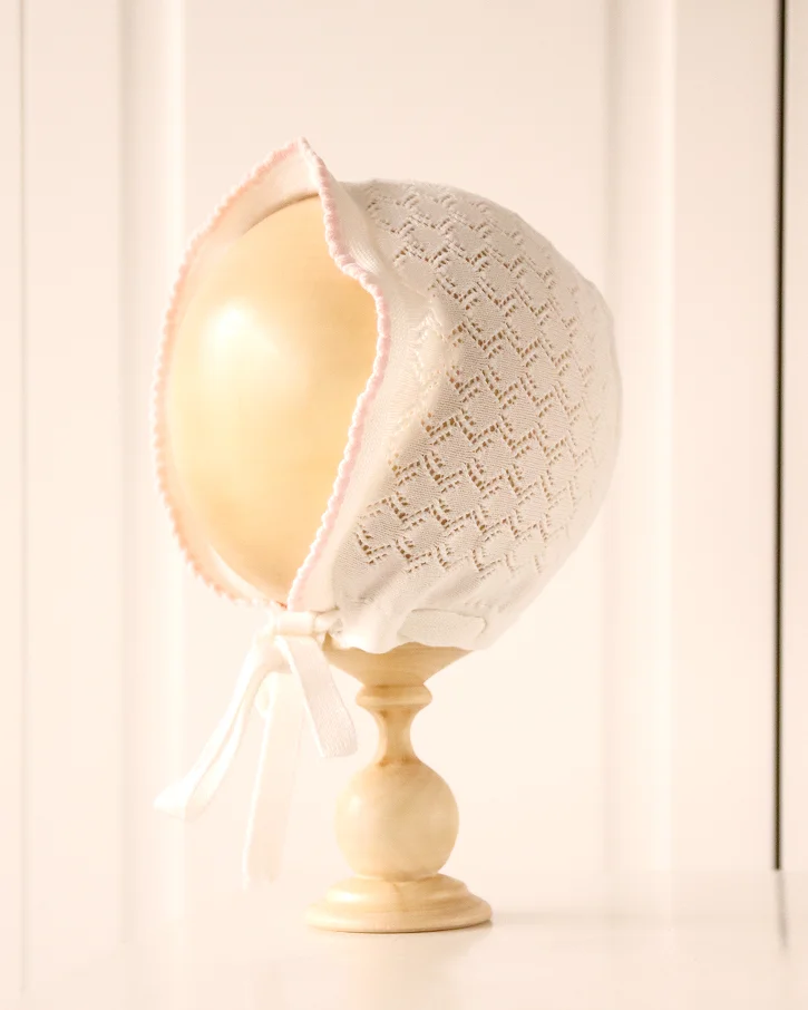 Blushing Lace Bonnet