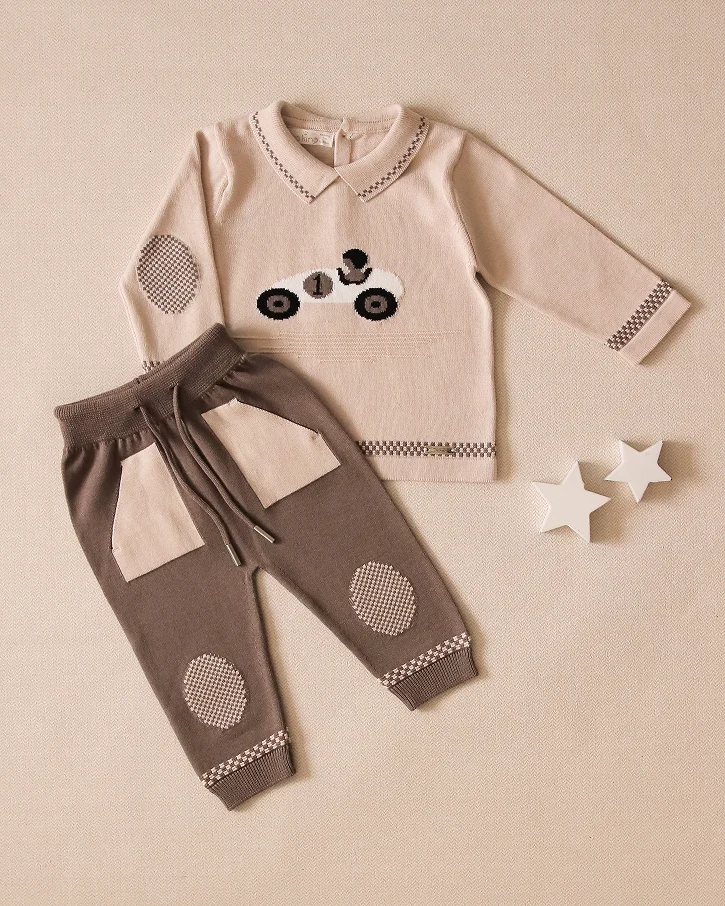 Chocolate Racer Knit Set