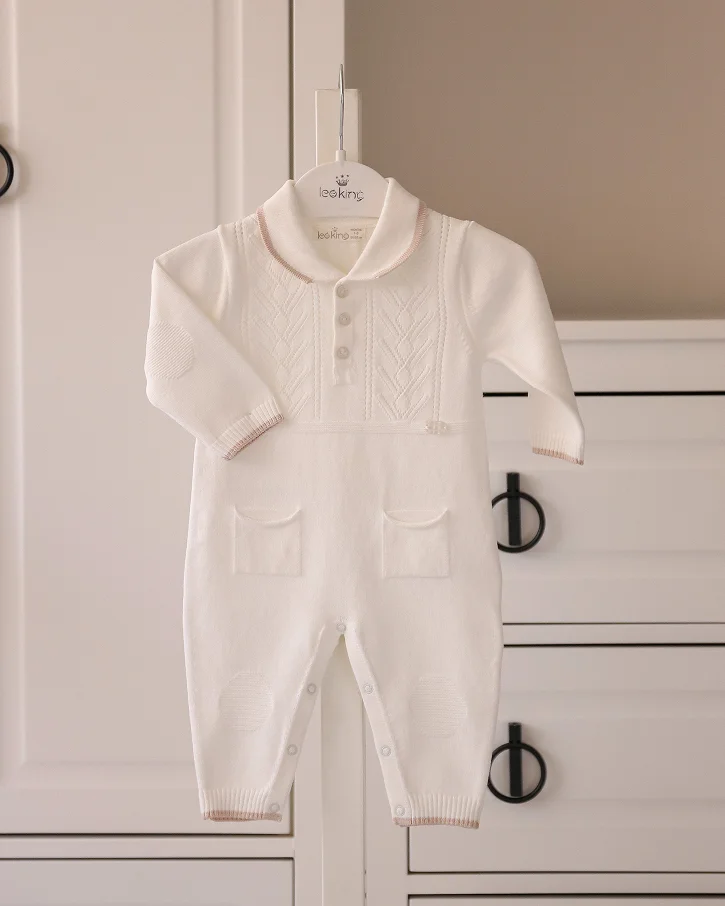 Classic Cream Polo Romper