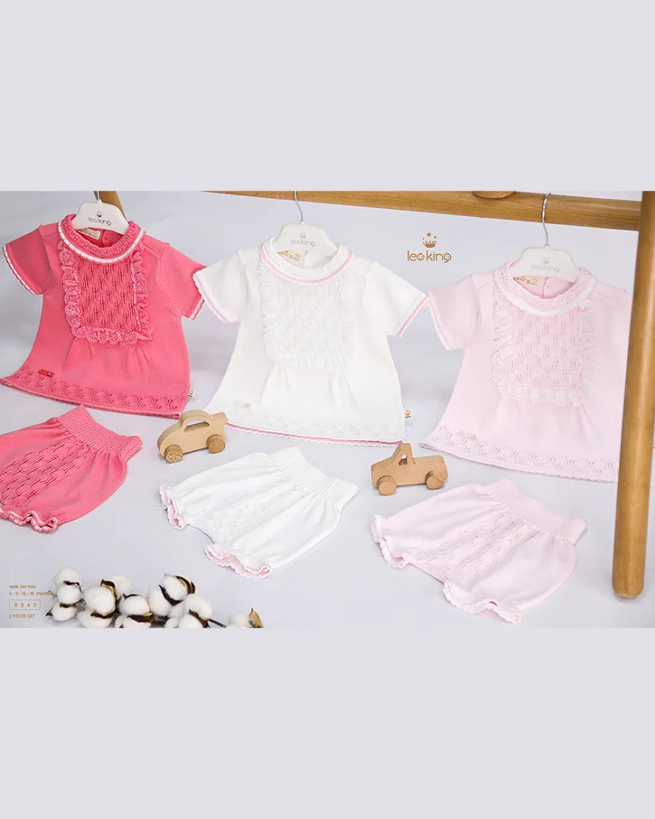 Classic Ruffle Lace Knit Set