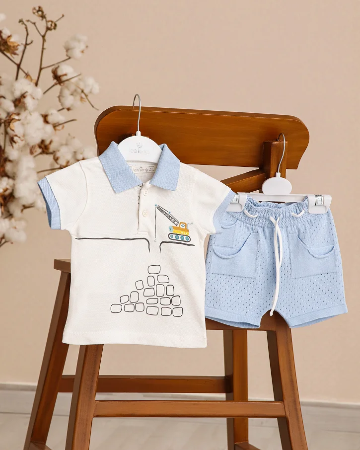 Cream Cozy Collar Knit Set