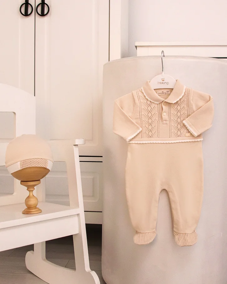 Honey Beige Dream Romper Set