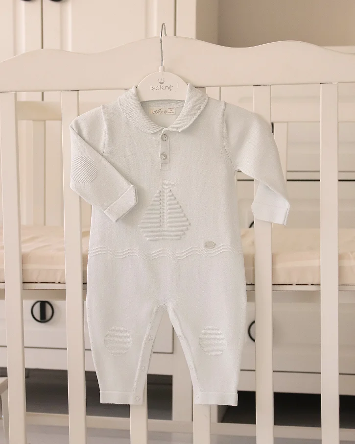 Little Sailor Knit Romper