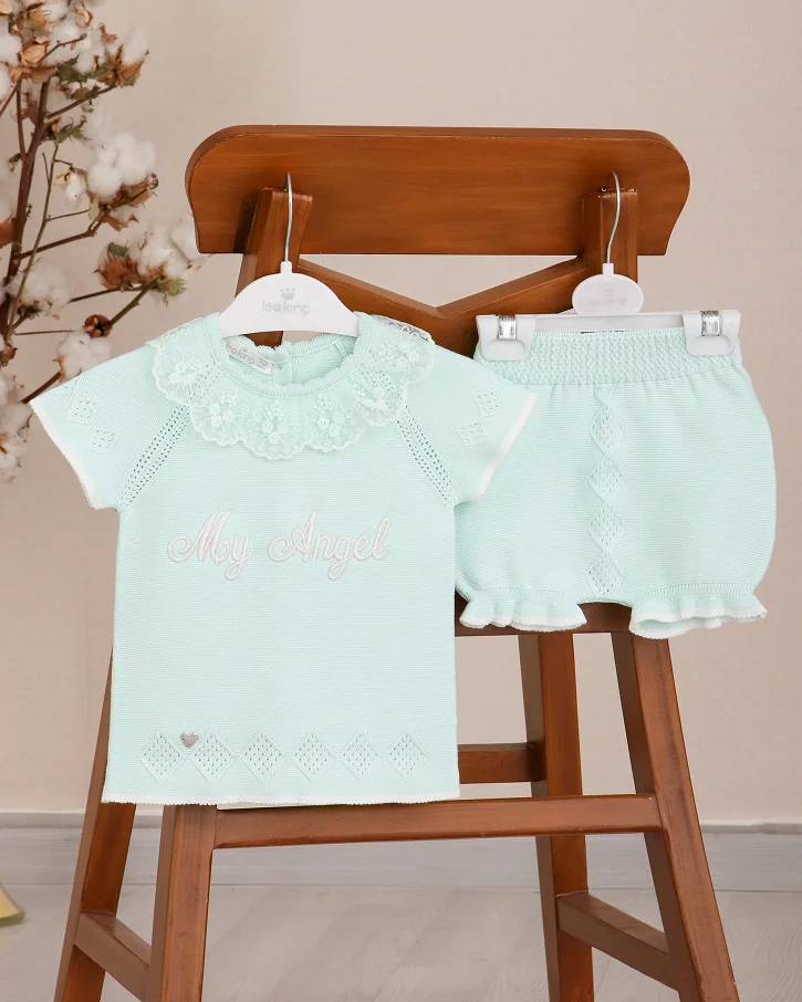 Mint Angel Knit Ensemble