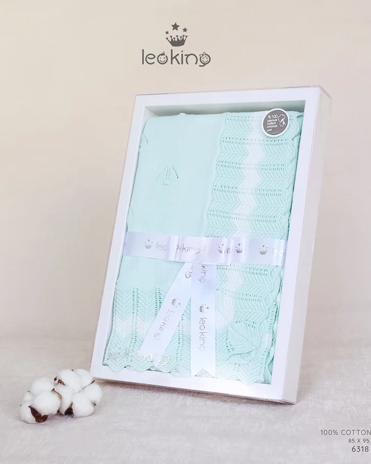 Mint Sailor Knit Blanket