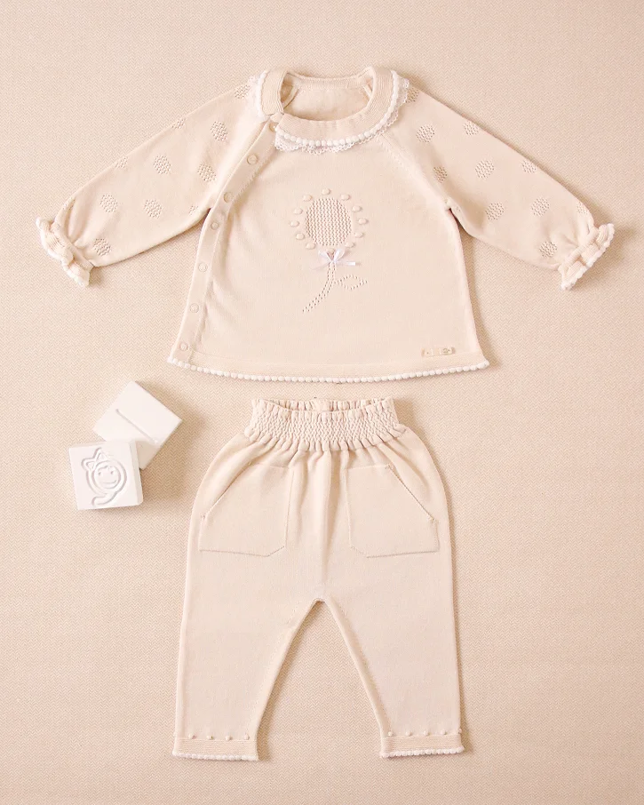 Pearl Blossom Knit Set