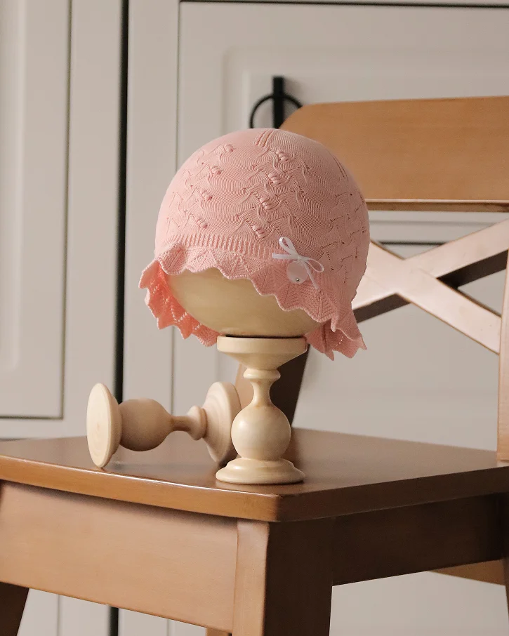 Pink Petal Ruffle Beanie