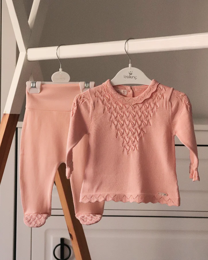 Rose Lattice Knit Set