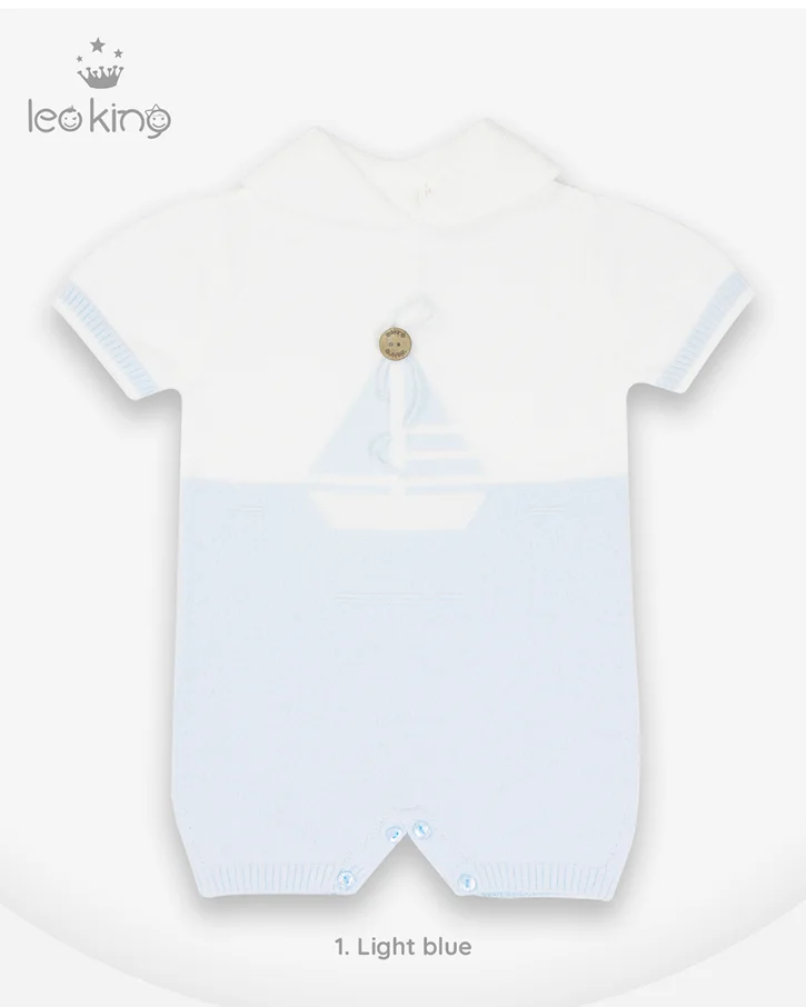Sailing Baby Knit Romper