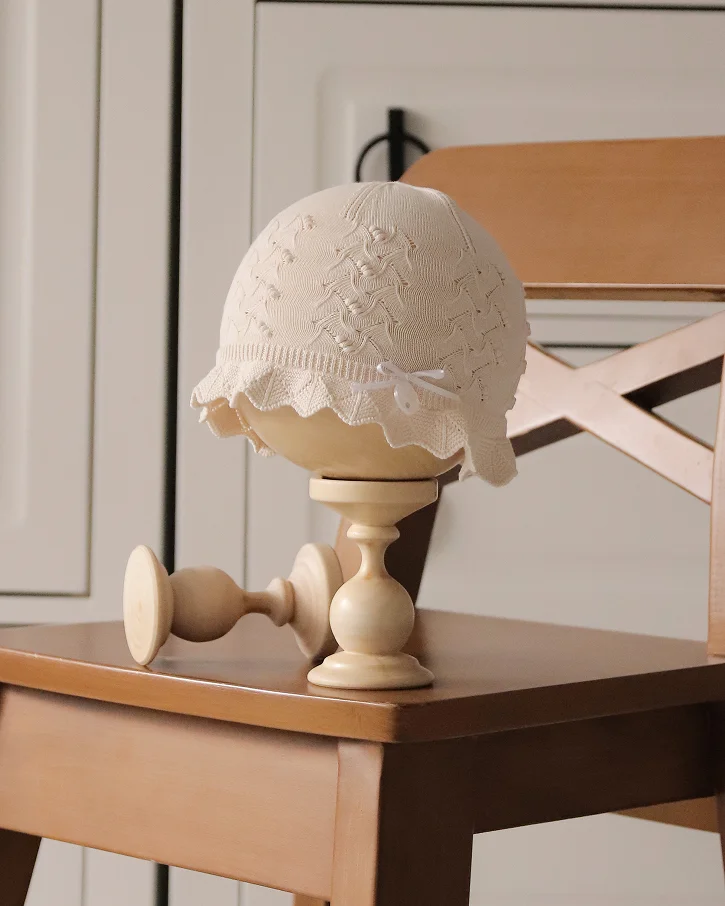 Sand Petal Ruffle Beanie