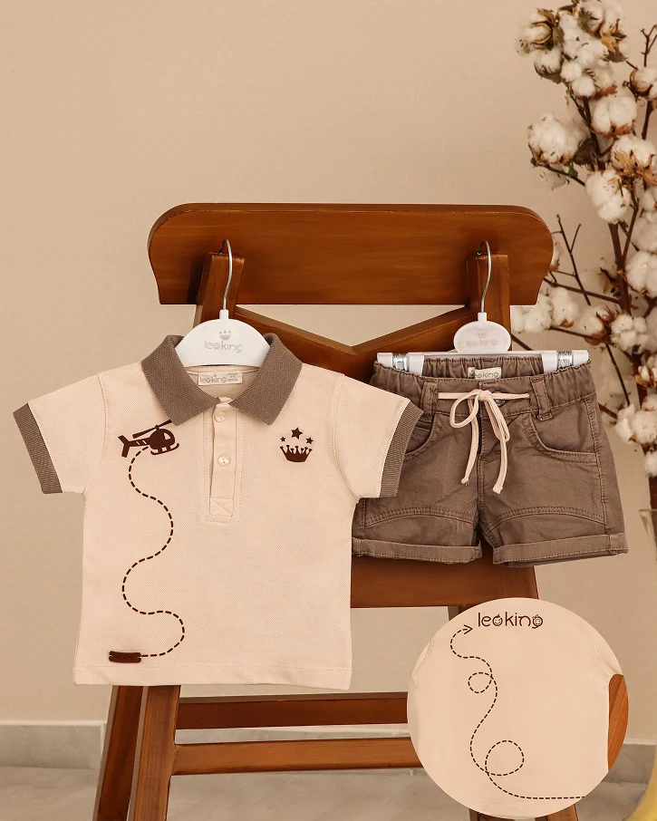 Sand Pilot Polo & Shorts Set