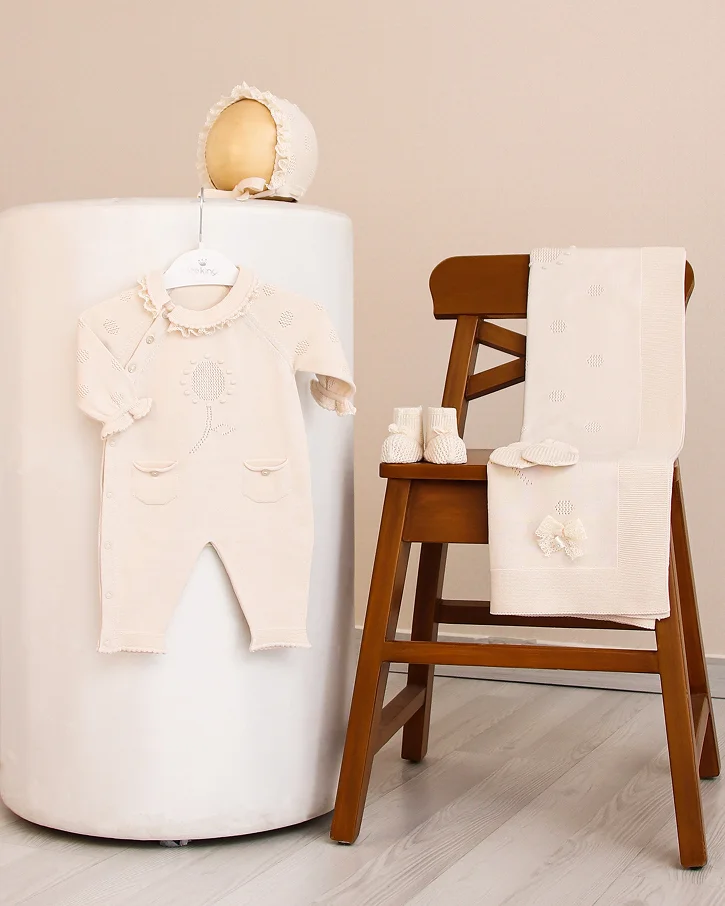 Sand Sunflower Layette Set
