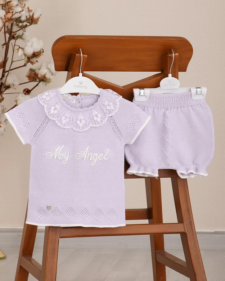 White & Brown Pocket Knit Set