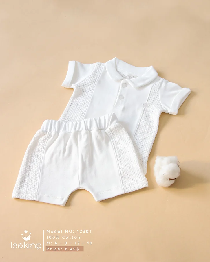White Polo & Shorts Set
