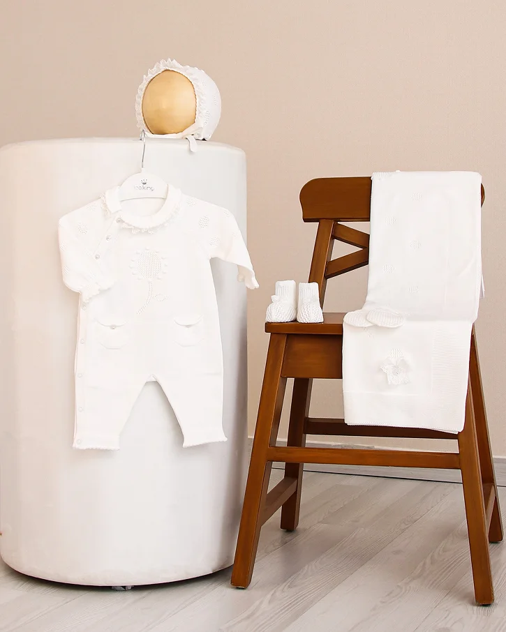 White Sunflower Bodysuit Set